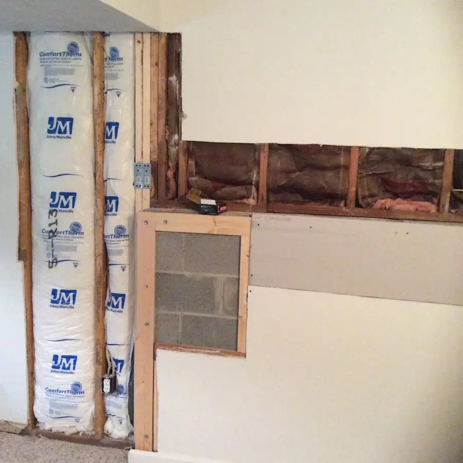 Wall insulation replacement during Structural Drying in St. Cloud